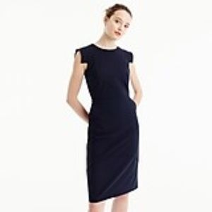 J. Crew TALL Navy Resume Dress